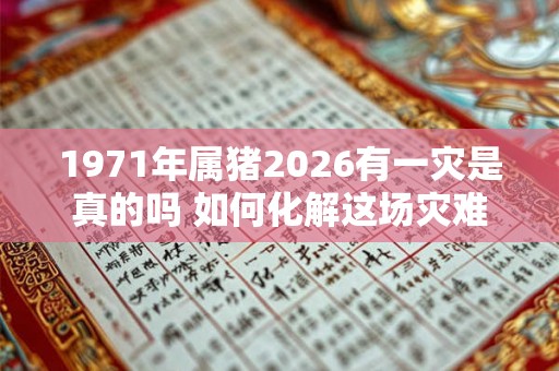 1971年属猪2026有一灾是真的吗 如何化解这场灾难