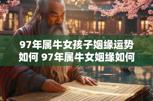 97年属牛女孩子姻缘运势如何 97年属牛女姻缘如何 97年属牛女孩子姻缘运势如何 97年属牛女姻缘如何