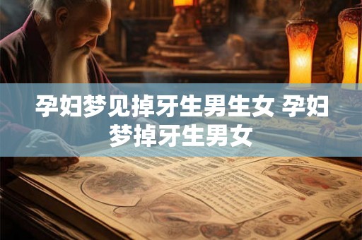孕妇梦见掉牙生男生女 孕妇梦掉牙生男女