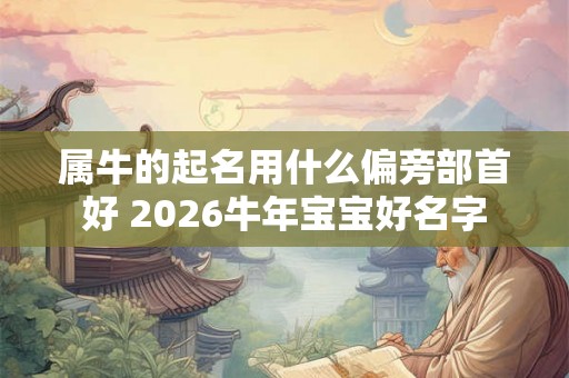 属牛的起名用什么偏旁部首好 2026牛年宝宝好名字