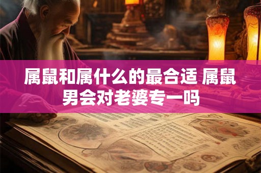 属鼠和属什么的最合适 属鼠男会对老婆专一吗