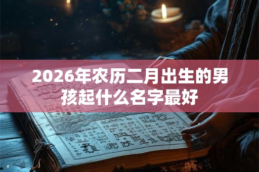 2026年农历二月出生的男孩起什么名字最好