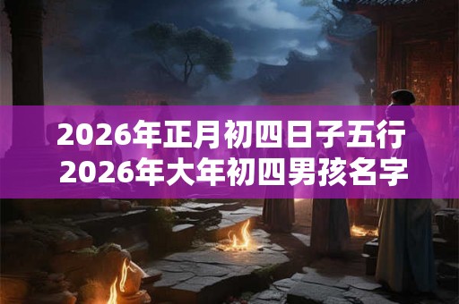 2026年正月初四日子五行 2026年大年初四男孩名字取名