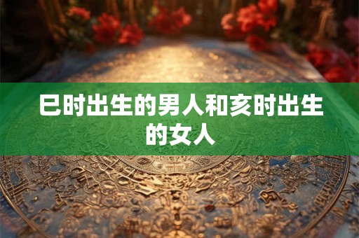 巳时出生的男人和亥时出生的女人
