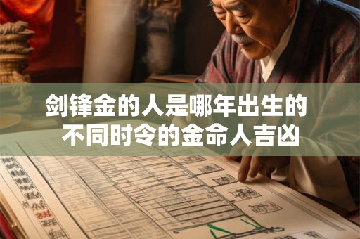剑锋金的人是哪年出生的 不同时令的金命人吉凶