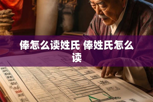 俸怎么读姓氏 俸姓氏怎么读 俸怎么读姓氏 俸姓氏怎么读