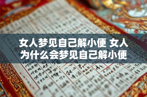 女人梦见自己解小便 女人为什么会梦见自己解小便