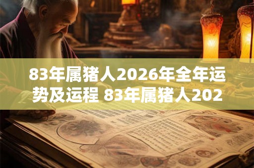 83年属猪人2026年全年运势及运程 83年属猪人2026年运势如何 83年属猪人2026年全年运势及运程 83年属猪人2026年运势如何
