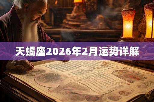 天蝎座2026年2月运势详解