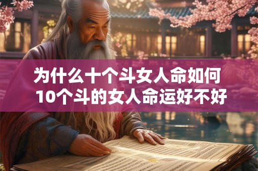 为什么十个斗女人命如何  10个斗的女人命运好不好