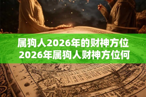 属狗人2026年的财神方位 2026年属狗人财神方位何在
