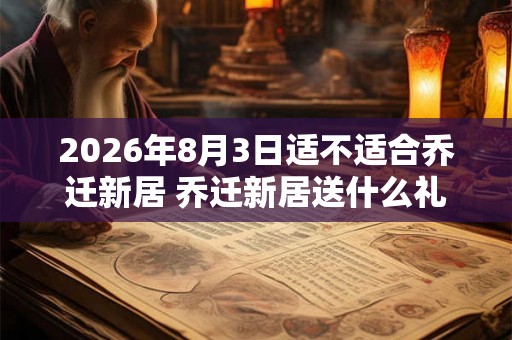 2026年8月3日适不适合乔迁新居 乔迁新居送什么礼物最好 2026年8月3日适不适合乔迁新居 乔迁新居送什么礼物最好