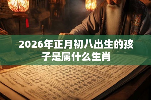 2026年正月初八出生的孩子是属什么生肖