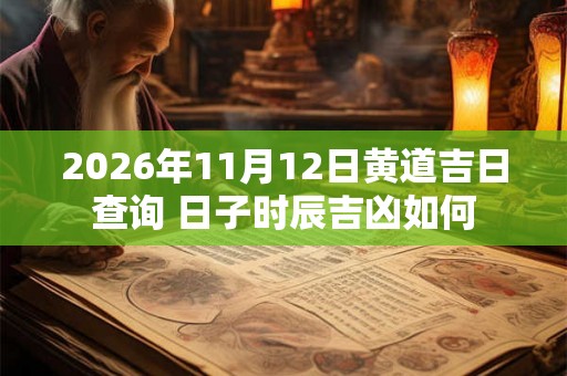 2026年11月12日黄道吉日查询 日子时辰吉凶如何