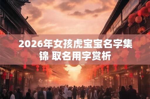 2026年女孩虎宝宝名字集锦 取名用字赏析