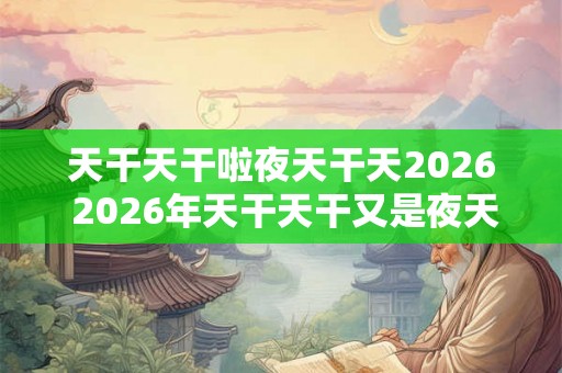 天干天干啦夜天干天2026 2026年天干天干又是夜天干天