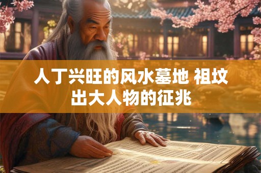 人丁兴旺的风水墓地 祖坟出大人物的征兆