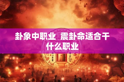 卦象中职业  震卦命适合干什么职业