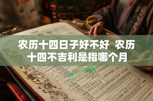 农历十四日子好不好  农历十四不吉利是指哪个月