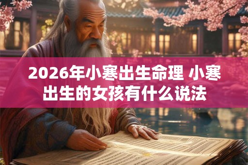 2026年小寒出生命理 小寒出生的女孩有什么说法