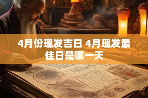 4月份理发吉日 4月理发最佳日是哪一天