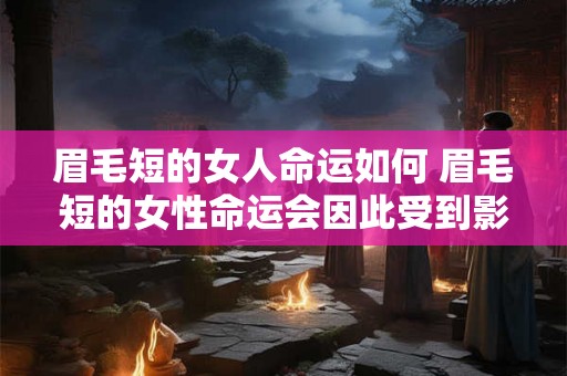 眉毛短的女人命运如何 眉毛短的女性命运会因此受到影响吗