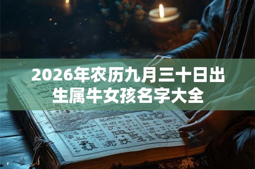 2026年农历九月三十日出生属牛女孩名字大全