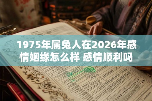 1975年属兔人在2026年感情姻缘怎么样 感情顺利吗