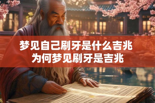 梦见自己刷牙是什么吉兆 为何梦见刷牙是吉兆