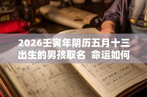 2026壬寅年阴历五月十三出生的男孩取名  命运如何