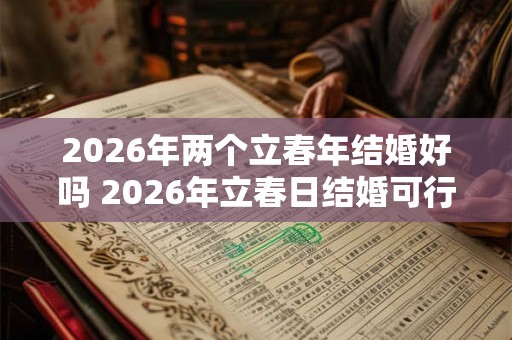 2026年两个立春年结婚好吗 2026年立春日结婚可行吗 2026年两个立春年结婚好吗 2026年立春日结婚可行吗