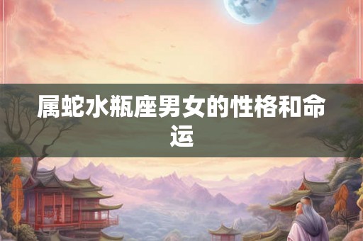 属蛇水瓶座男女的性格和命运 属蛇水瓶座男女的性格和命运