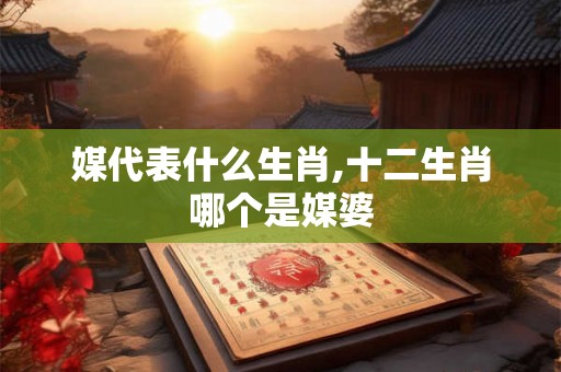 媒代表什么生肖,十二生肖哪个是媒婆