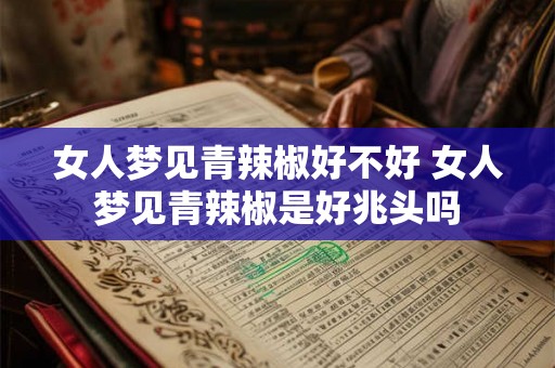 女人梦见青辣椒好不好 女人梦见青辣椒是好兆头吗