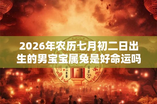 2026年农历七月初二日出生的男宝宝属兔是好命运吗