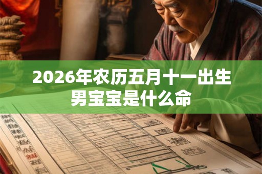 2026年农历五月十一出生男宝宝是什么命 2026年农历五月十一出生男宝宝是什么命