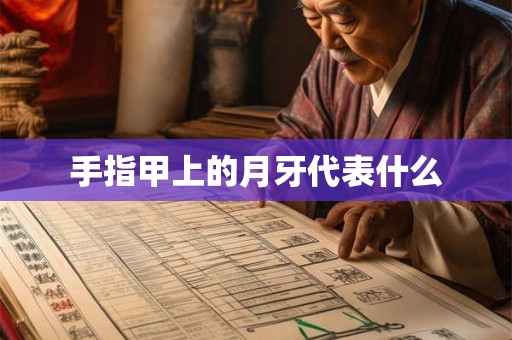 手指甲上的月牙代表什么