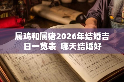 属鸡和属猪2026年结婚吉日一览表  哪天结婚好