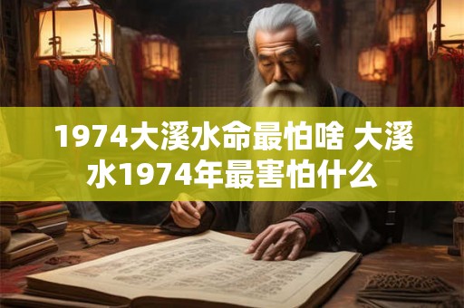 1974大溪水命最怕啥 大溪水1974年最害怕什么