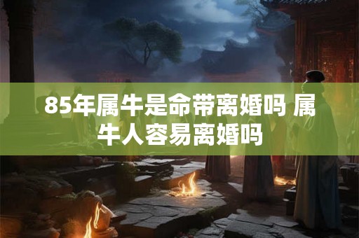 85年属牛是命带离婚吗 属牛人容易离婚吗