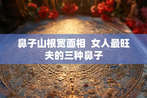 鼻子山根宽面相  女人最旺夫的三种鼻子
