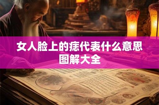 女人脸上的痣代表什么意思图解大全