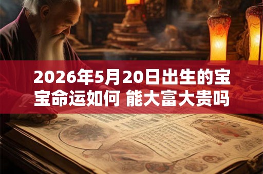 2026年5月20日出生的宝宝命运如何 能大富大贵吗