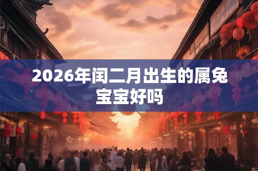 2026年闰二月出生的属兔宝宝好吗