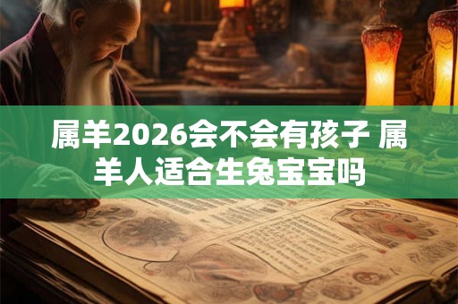 属羊2026会不会有孩子 属羊人适合生兔宝宝吗 属羊2026会不会有孩子 属羊人适合生兔宝宝吗