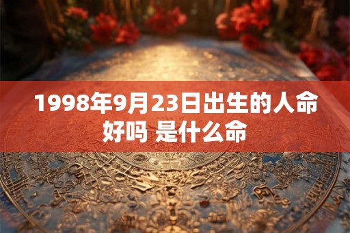 1998年9月23日出生的人命好吗 是什么命