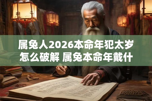 属兔人2026本命年犯太岁怎么破解 属兔本命年戴什么转运 属兔人2026本命年犯太岁怎么破解 属兔本命年戴什么转运
