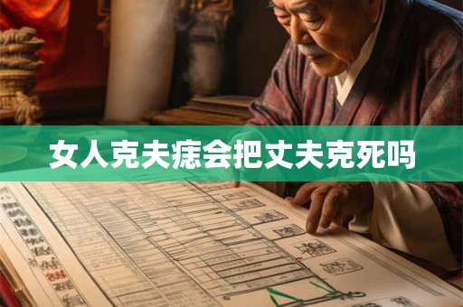 女人克夫痣会把丈夫克死吗