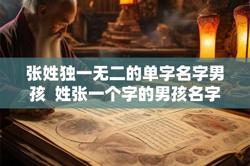 张姓独一无二的单字名字男孩  姓张一个字的男孩名字