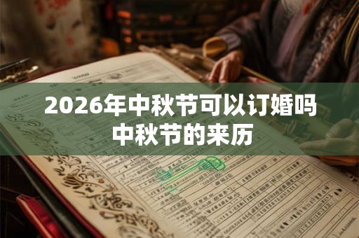 2026年中秋节可以订婚吗 中秋节的来历